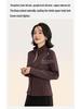 Figure-Flattering Air Layer Women's Spliced Sportswear Jacket: Stand-up Collar Yoga Cardigan
