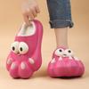 Winter Couple Plus Size Fashionable Lightweight and Plush Warm Slippers Cotton Shoes Men's and Women's Casual Cotton Slippers 36-45