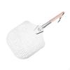 Aluminum Metal Pizza Peel Paddle with Wooden Handle Easy To Use for Cheese, Bread, Fruit,