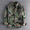 Men Camouflage Cargo Shirts Durable Outdoor Hiking Sport Daily Military Style Casual Youth Pocket Breasted Camicia
