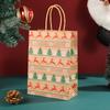 5pcs Kraft Paper Gift Bags Merry Christmas Candy Cookie Packaging Bag Boxes Natal Kids Favors 2026 New Year Party Decoration