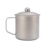 Camping Cup Camping Mug 360ml Pure Ti Cup with Lid for Outdoor Water Coffee Tea Cup for Cooking Tea Coffee Survival Gear