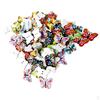 100 Piece Assorted Butterfly Shape Wood Flat 2 Holes Button for Sewing Craft