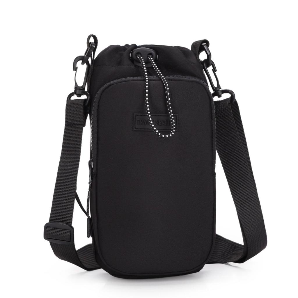 Samlyru [Large Capacity & Multifunctional] Water Bottle Cover for 500-750ml [10cm Diameter, 22cm Height] ShoulderCrossbodyHandbag1L Water Bottle,