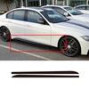 2pcs Car Side Skirt Sill Stripe Stickers Black/Carbon Fiber Black Transfer Glue Decals for BMW 1 3 4 5 6 Series F30 F35 F31