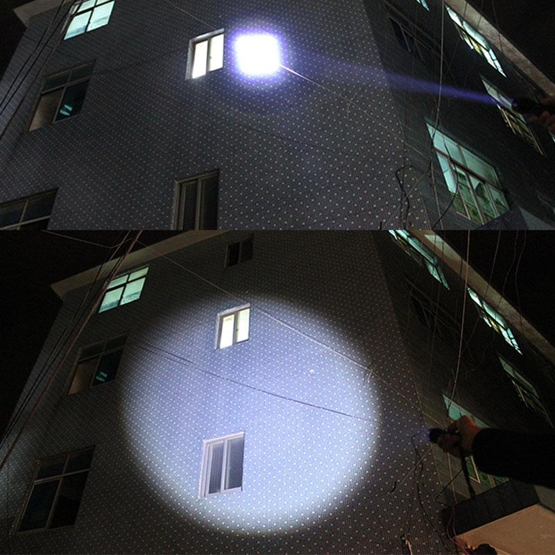 Zk20 LED Handheld Tactical Flashlight 8000LM Zoomable Camping Fishing Head Torch Light Lamp 18650 Rechargeable Battery or AAA