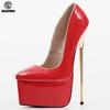 Sexy Pumps 22CM High Heel Platform Slip-On Women Dance Shoes Big Size 36-46