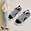 Sports Sandals Women's Summer New Casual Student Ins Muffin Thick-soled Fly-woven Mesh Beach Shoes Women