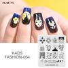 Nail Stamping Plates Skull Abstract Face Bat Castle Cross Nail Art Template Nail Stamp Plate Manicure Stamping Nail Art