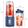 400ml Portable Electric Juicer  6 Blades Fruit Juice Cup USB Rechargeable Automatic Small Juicer Smoothie Blender Machine Food Processor