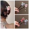 National Style Vintage Winding Flower Hairpin Classical Handmade Wooden Hair Stick Elegant Chinese Style Hanfu Headwear Women