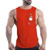 Summer Adult Men'S Fitness Outdoor Crew-Neck Vest Creative Panda Pattern 2d Printed Multi-Color Comfortable Sleeveless Shirt