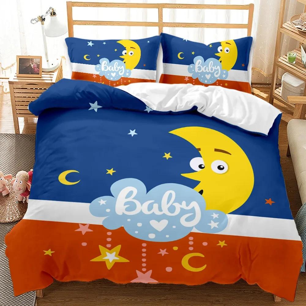 Astronaut Duvet Cover Set, Space Bedding Set for Kids Boys, Sky Galaxy Themed Comforter Cover, Queen/King/Twin Size Quilt Cover