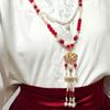 Chinese Style Hanfu Ruyi Pendant Tang Ming Song Dynasty Long Tassel Necklace Girls