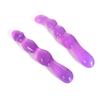 Anal Beads Flexible Anal Plug Bendable Dildo Beginner Anal Plug Women Anani Beautiful Anal Masturbation Goods No Pain Jelly-like Double-Headed (Type