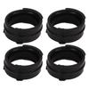 4Pcs Carburetor Intake Manifold Boots Joints Black Rubber Replacement for Magna VTR250 VT250 MC20