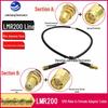 200-Wire RP-SMA Male To Female Antenna Extension Cable for Wireless Network Card