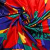 Red Picasso Paint Scarf Women's Head Print Square Fashion Satin Shawl Silk Kerchief Neckerchief