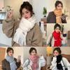 Warm Long Tassel Scarves Solid Color Shawl Wrap Fashion Winter Cashmere Scarf Women