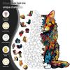 Cross-Border Wooden Cat Jigsaw Puzzle, Piggy Bank & Decorative Gift