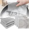 12pcs, Wire Dishwashing Cloth, Non-Stick Mesh Dish Cloth, Modern Cleaning Pads, Stove & Pot Scrubbing Wipes, Hood Sink Cleaner
