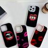 LZ19 Lips Kiss Art Soft Phone Case for Samsung S24 Ultra S23 Plus S21 FE A16 A54 A34 A05s A06 Infinix Hot 40 30i Lens Protection Shockproof Cover