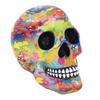 [A3844] - Фигурка из смолы "Череп" разноцветная - 19x15x12 см