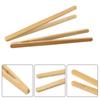 Wooden Food Tongs Set 2Pcs for Serving Toast Salad and Tea Effortlessly