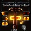 LED Bike Turn Signal Lights with Wireless Remote USB Rechargeable Taillight Set