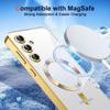 Case for Samsung Galaxy S25 - with Magnetic Ring - Gold + 2 Tempered Glasses - BOOLING®