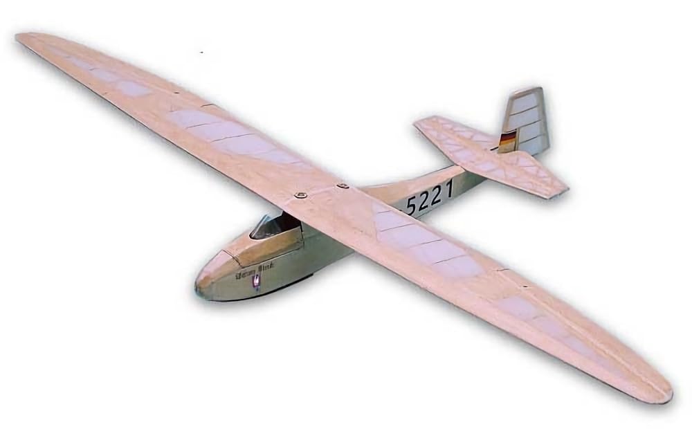 OK Mokei PILOT Grunau Baby Balsa Kit Glider Ladder Plane 12178 (0.93m)