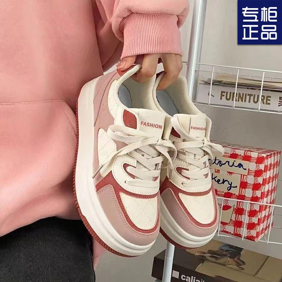 2024 Spring and Autumn New Ins Student Super Fire High-value Board Shoes Versatile Platform Casual Sports Shoes Women
