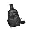 Men's Chest Bag Multifunctional Fashion Waterproof Travel Bag Hiking Daypack Black