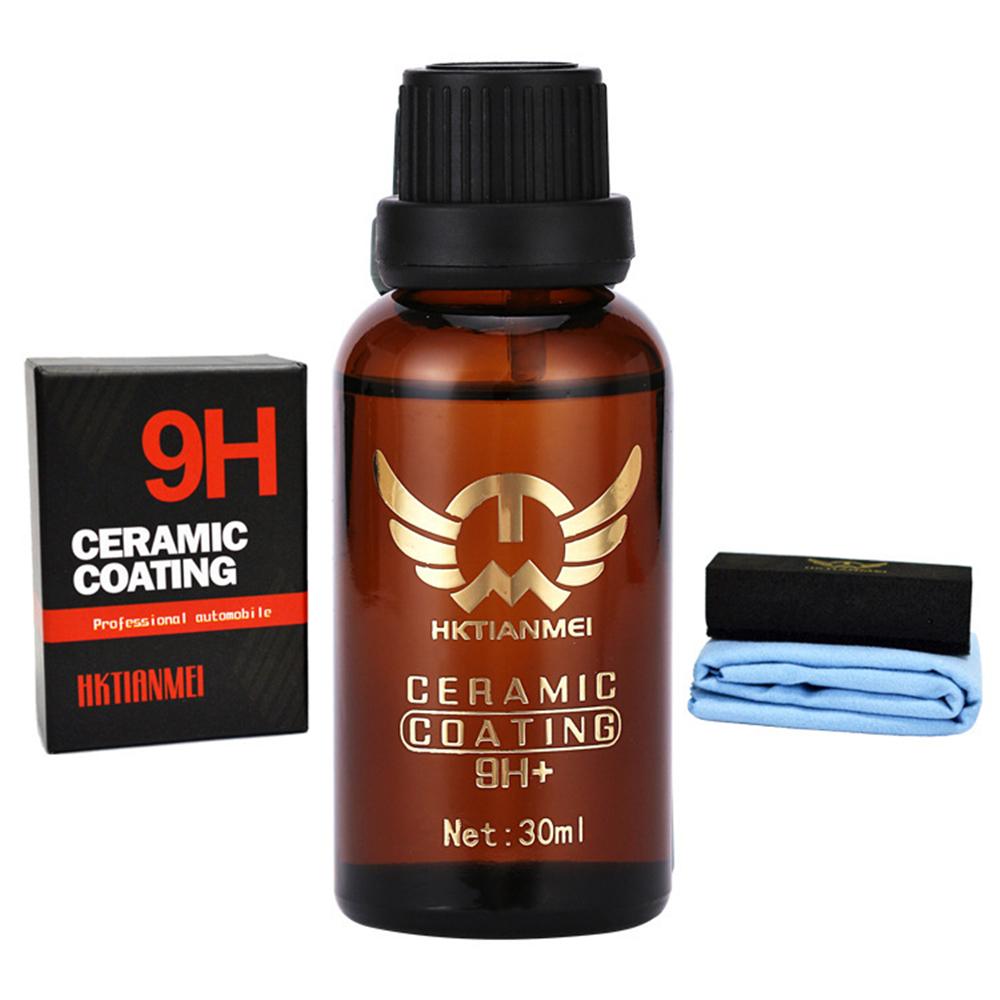 Набор керамического покрытия для автомобиля с графеном 9H - Универсальный профессиональный для красоты автомобиля, высокий блеск, защита лакокрасочного покрытия автомобиля, долговечный блеск