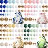 32Pcs Ball Cake Toppers Mini Balloon Cake Topper Sticks Cupcake Foam Ball Kids Jungle Birthday Party Cake Decoration Baby Shower