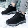 Men's Boots Winter Warm Plush Ankle Boots Thick Bottom Ski-proof Short Boots Large Size Warm Leisure Sports Hiking Cotton Boots