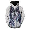New Men's Hooded Sweatshirt 3D Digital Animal Series Printed Sweatshirt Fashion Sweatshirt