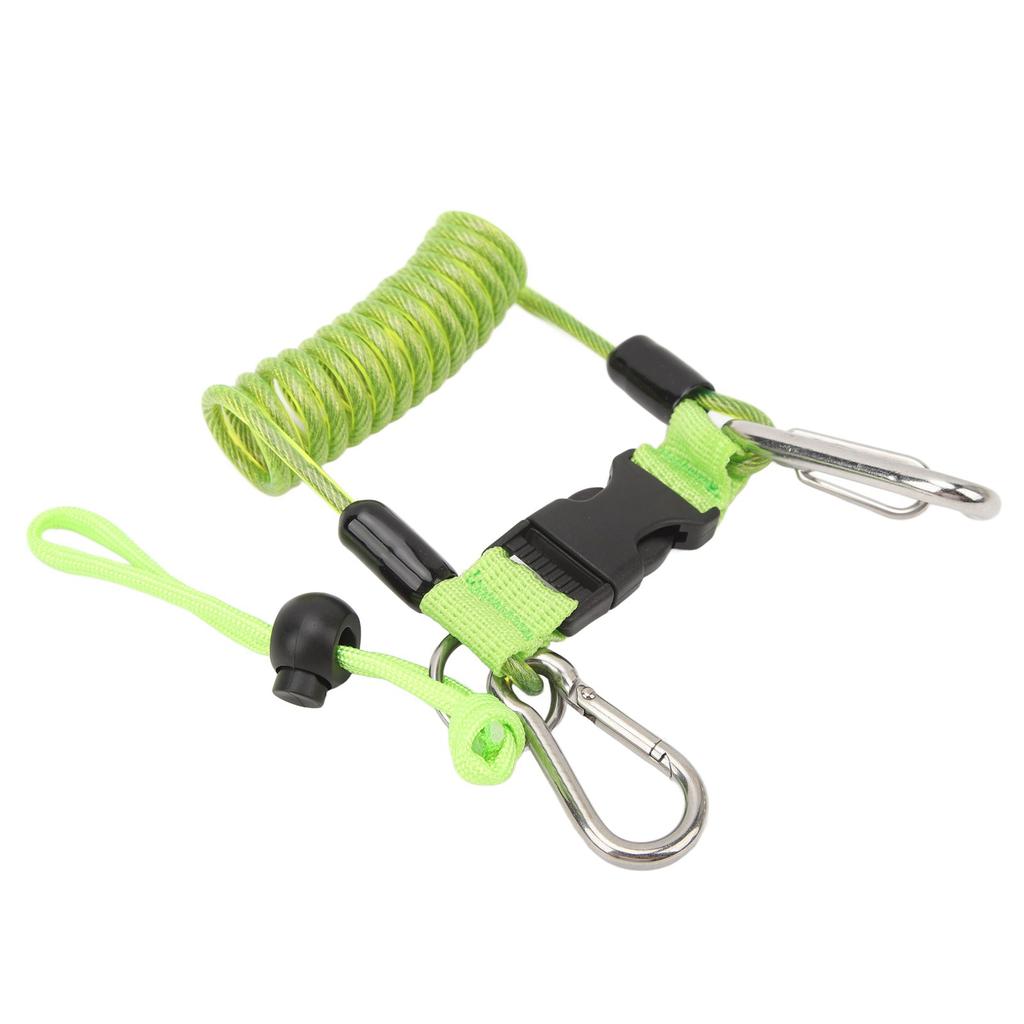 Diving Hook Rope Stainless Steel Flexible Anti Lost Diving Camera Rope Diving Reef Hook Spring Rope