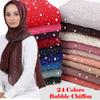 Woman Scarf Muslim Shawls Hijab Turban Islamic Arabic Dubai Headscarf Soft Chiffon Elegant Foulard Femme Wrap Head Scarves
