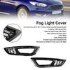 Pair Front Bumper Fog Light Lamp Cover Bezel Grill Fit Ford Focus 2015-2017