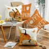 New Harvest Festival Autumn Pillow Pumpkin Squirrel Sunflower Home Cushion Pillow Cover