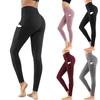 Women's High-Waist European Size Yoga Leggings with Side Pocket