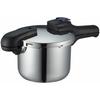 Pressure Cooker, 3.5L, IH Compatible, Triple-Layer Bottom, Switchable, Recipe Included, Quick Eco, H-5040 Stainless Steel