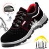 Puncture Proof Work Safety Shoes Men Steel Toe Work Boots Anti-smash Construction Safety Boots Man Low-cut Protective Footwear