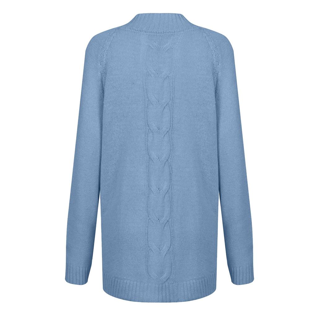 Женская мода повседневная водолазка мешковатый свитер с манжетами «летучая мышь»