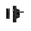 Noir Lakz P1 Économique Jardin/Piétonne Verrou De Portail Avec Smklqf2 Polyamide Portillon Restez En RAL 9005 Par Locinox