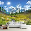 Snow Mountain Mural Plateau Natural Scenery 3d Photo Wallpaper Living Room Sofa Bedroom Wall Paper Home Decor