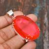 Beautiful Pink Rubillite Gemstone Handmade 925 Sterling Silver Jewelry Pendant