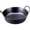 Kanda Iron Frying Pan, 27cm (3.7L), Made In Japan, for Deep Frying and Tempura, Commercial Use, Product Number 002173