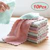 Absorbent Kitchen Towels Soft Microfiber Cleaning Cloths Non-stick Oil Dish Cloth Rags For Kitchen Household Dish Towel